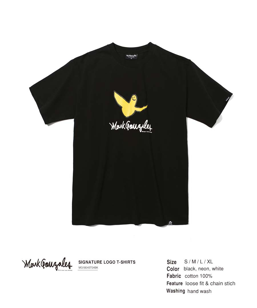 마크 곤잘레스(MARK GONZALES) SIGNATURE LOGO T-SHIRTS BLACK
