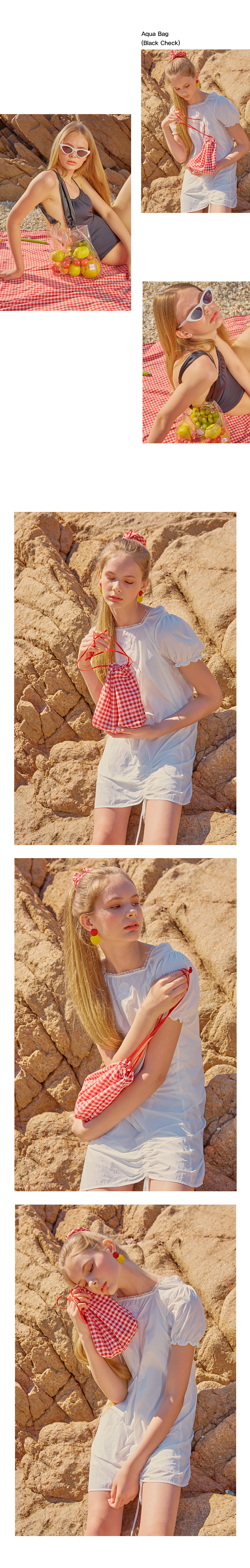 비피비(BPB) 아쿠아 백 (검정 체크)