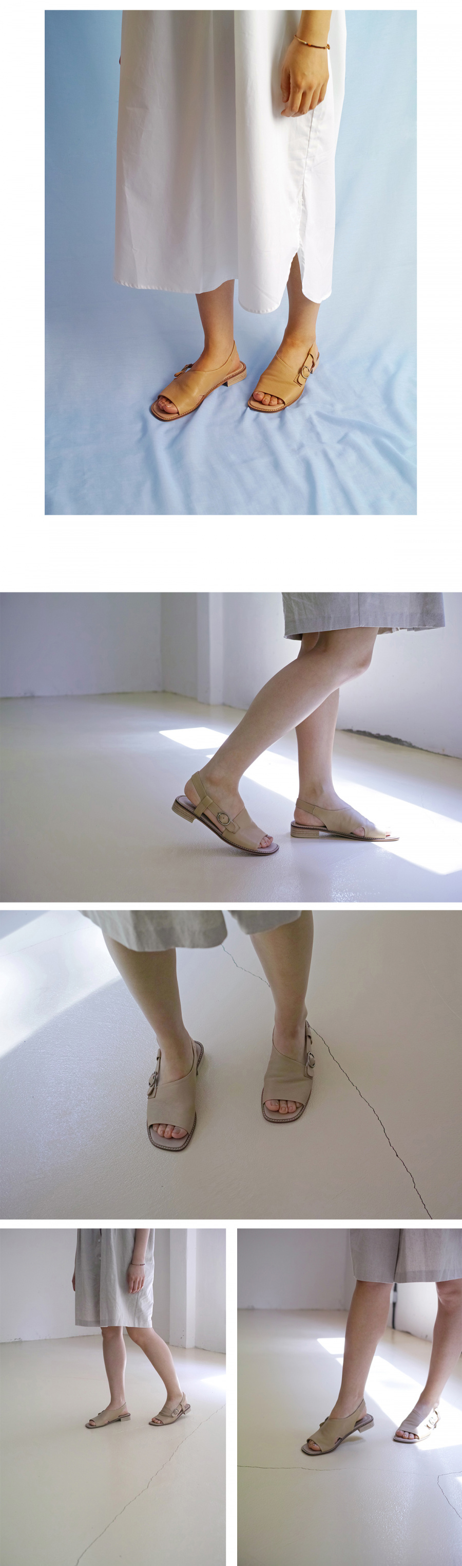 흰(HEENN) Hug Me 샌들 _ Almond Beige