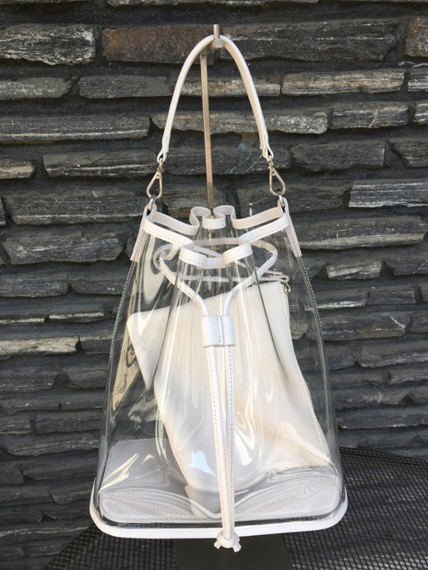 메르켄(MERKEN) SEE THROUGH BAG - Cream Ivory