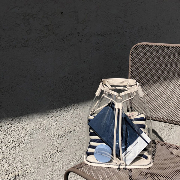 메르켄(MERKEN) SEE THROUGH BAG - Cream Ivory