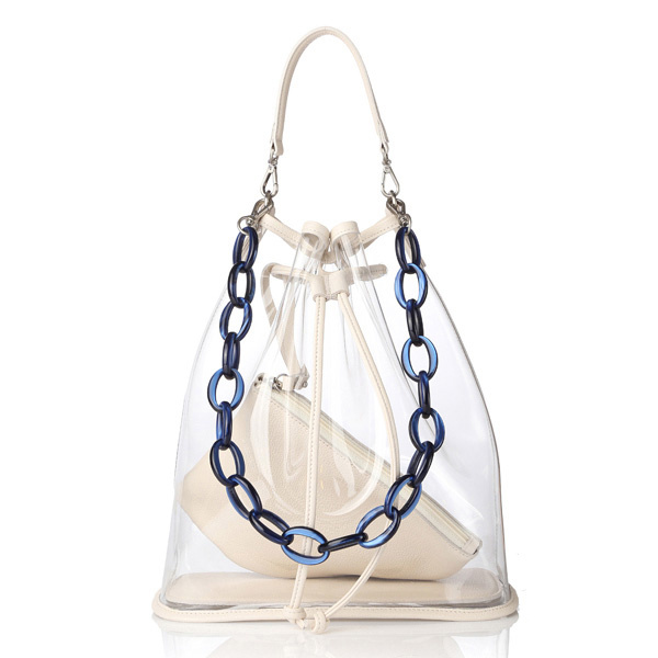 메르켄(MERKEN) SEE THROUGH BAG - Cream Ivory