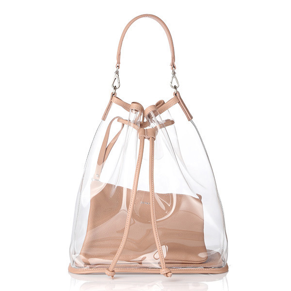 메르켄(MERKEN) SEE THROUGH BAG - Pink Beige