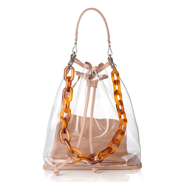 메르켄(MERKEN) SEE THROUGH BAG - Pink Beige
