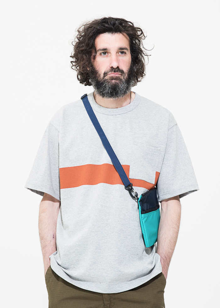 유니폼브릿지(UNIFORM BRIDGE) sacoshe bag navy/mint