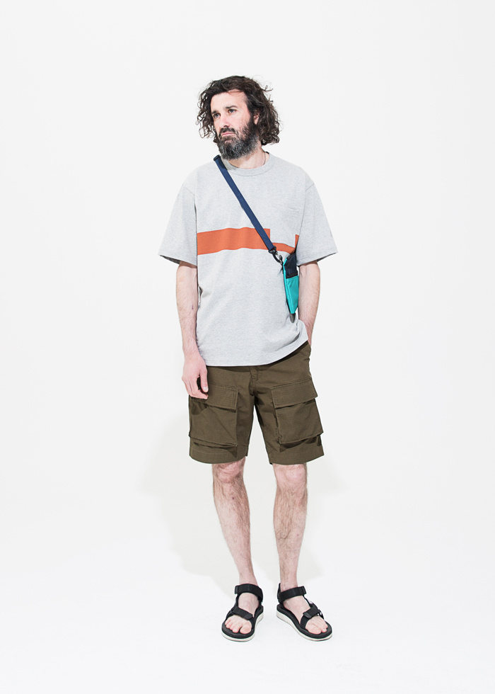 유니폼브릿지(UNIFORM BRIDGE) sacoshe bag navy/mint