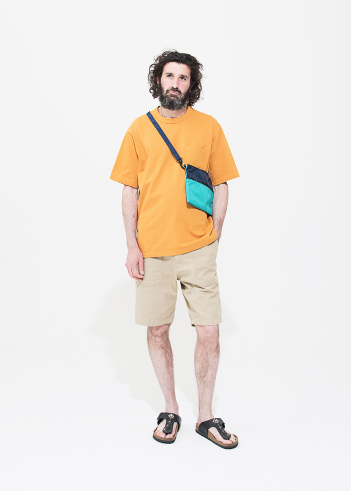 유니폼브릿지(UNIFORM BRIDGE) sacoshe bag navy/mint