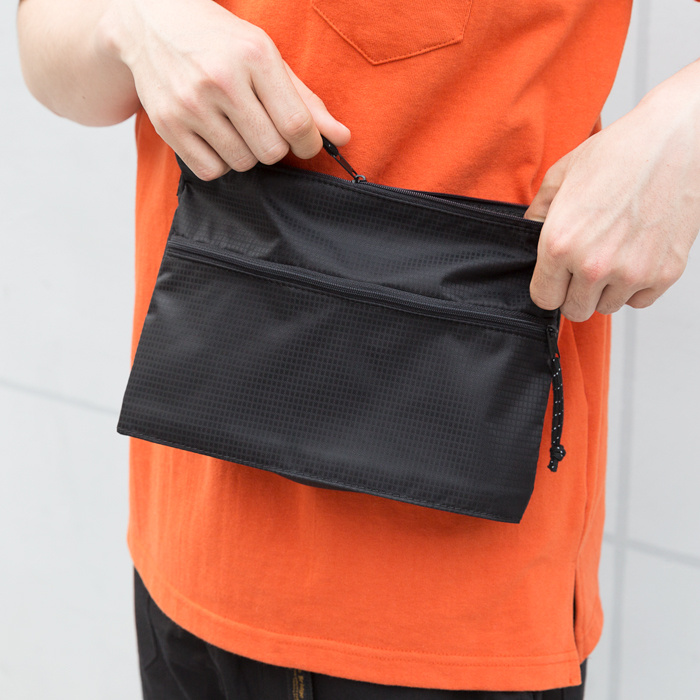 유니폼브릿지(UNIFORM BRIDGE) sacoshe bag navy/mint