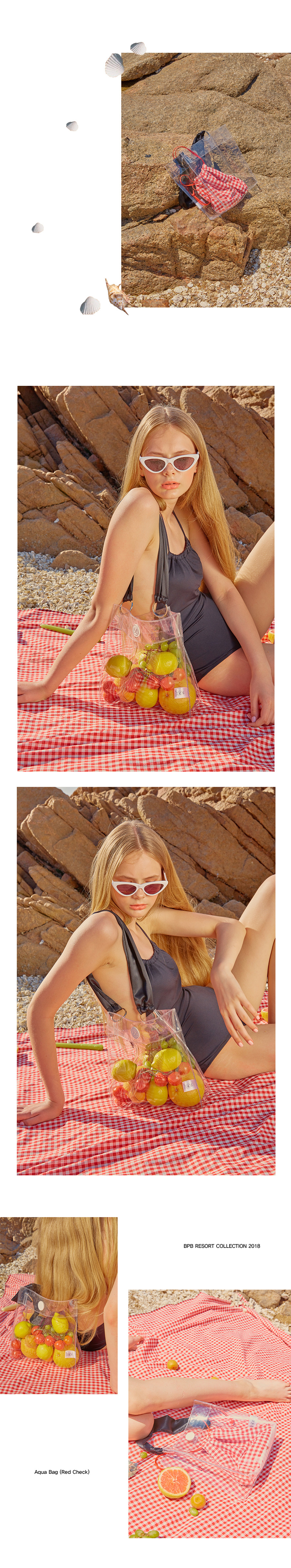 비피비(BPB) 아쿠아 백 (레드 체크)