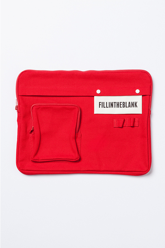 필인더블랭크(FILLINTHEBLANK) BLANK POCKET CLUTCH(red)
