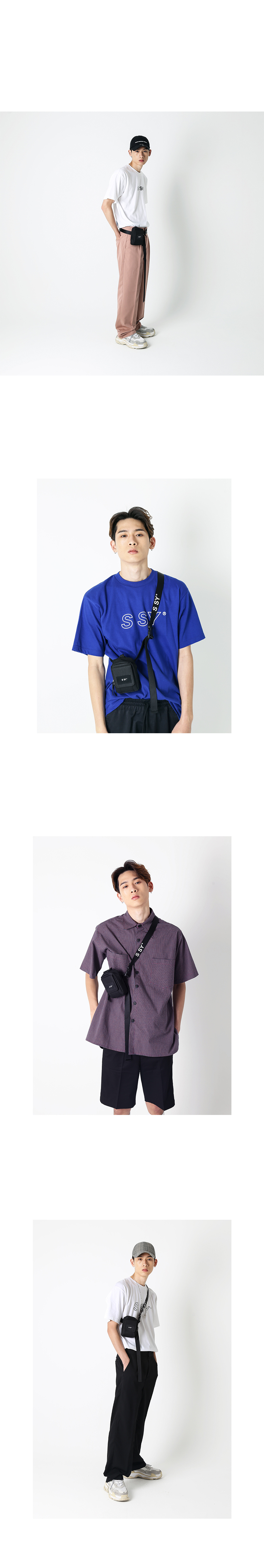 에스에스와이(SSY) 4ways 스몰파우치 & 웨빙 벨트