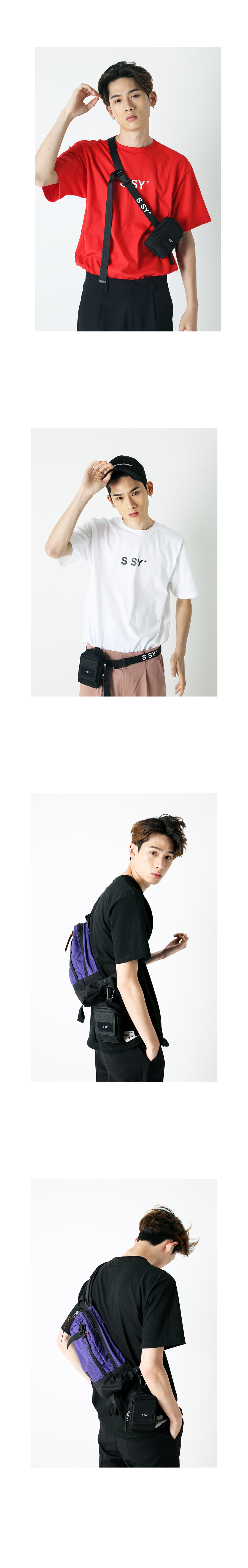 에스에스와이(SSY) 4ways 스몰파우치 & 웨빙 벨트