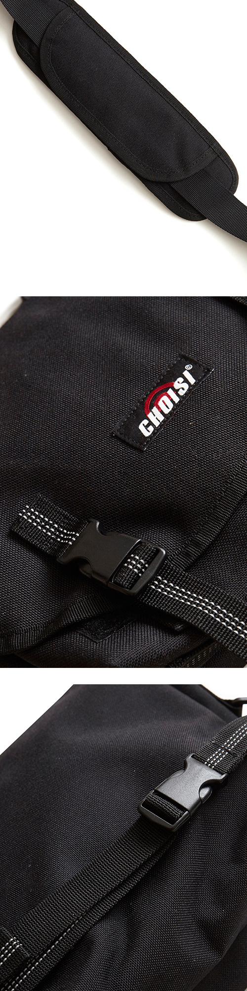 쵸이지(CHOISI) Buckle Wa ist bag (Black)
