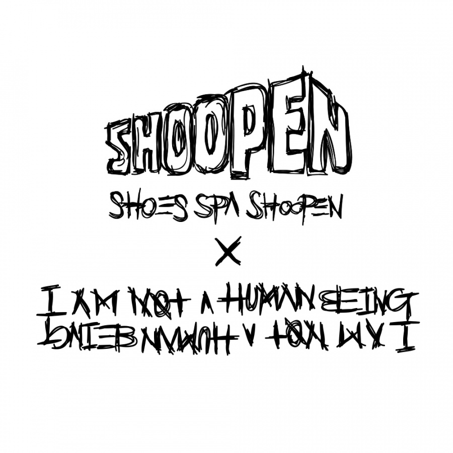 슈펜(SHOOPEN) 아임낫어휴먼비잉 X 슈펜 CRUSH 슬리퍼