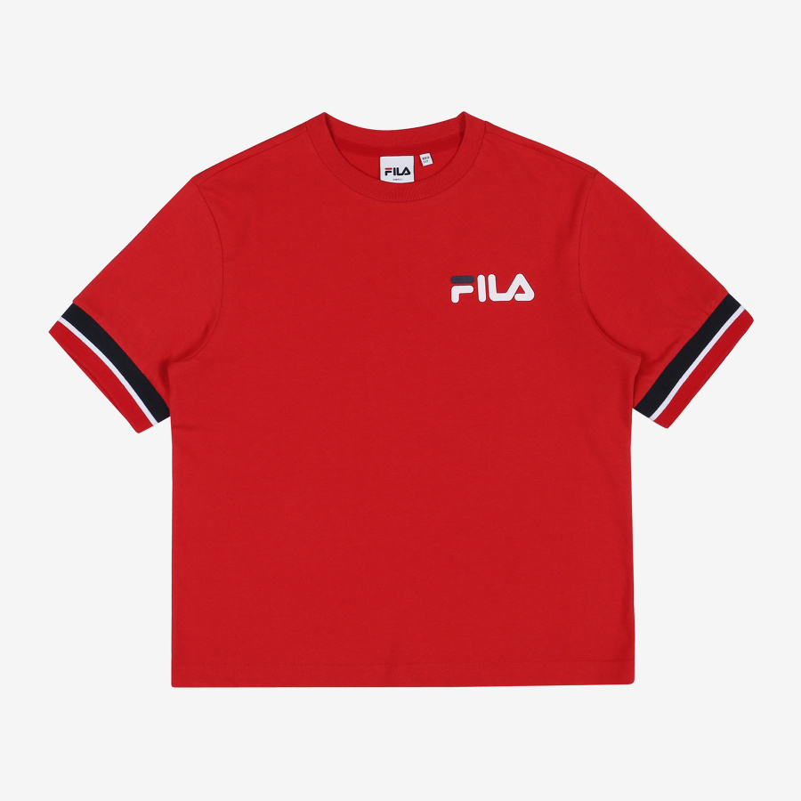 휠라(FILA) 미니 리니어 크롭 티셔츠(FS2RSA2351FDRD)