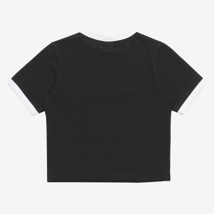 휠라(FILA) 슬림핏 크롭 티셔츠(FS2RSA2156FBLK)