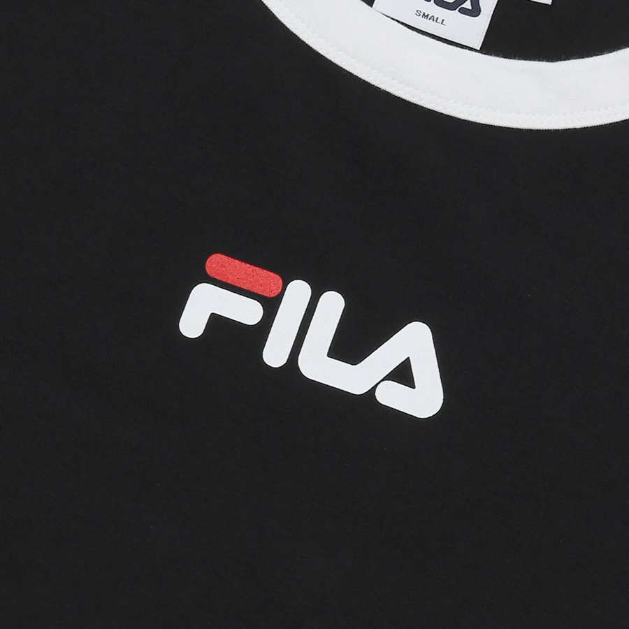 휠라(FILA) 슬림핏 크롭 티셔츠(FS2RSA2156FBLK)