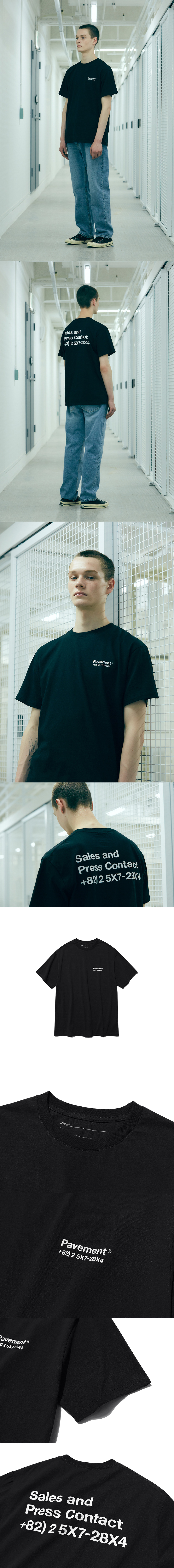 페이브먼트(PAVEMENT) SALES SHORT SLEEVE HS [BLACK]