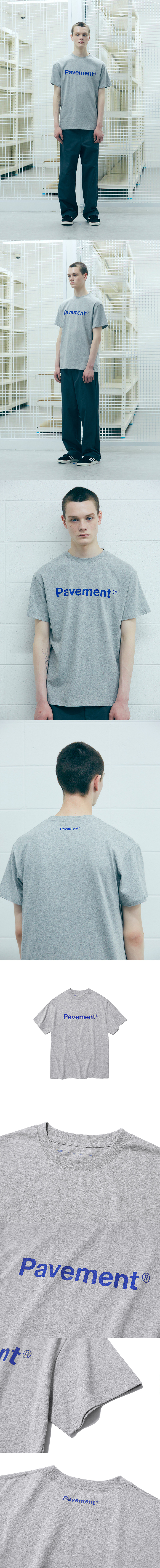 페이브먼트(PAVEMENT) BASIC LOGO SHORT SLEEVE HS [MELANGE]
