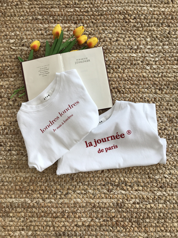 아타르(ATAR) 론드헤 오버핏 반팔 티셔츠 화이트