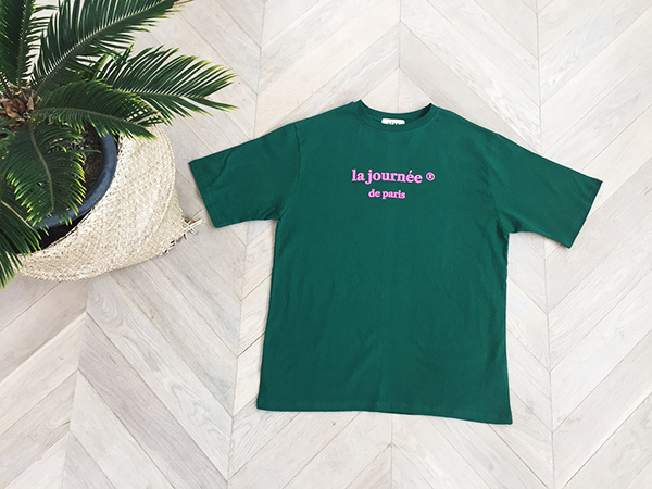 아타르(ATAR) 라 쥬흐네 오버핏 반팔 티셔츠 그린