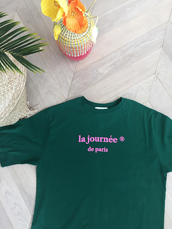 아타르(ATAR) 라 쥬흐네 오버핏 반팔 티셔츠 그린