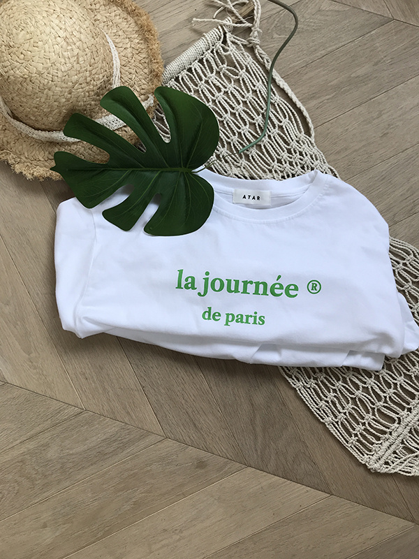 아타르(ATAR) 라 쥬흐네 오버핏 반팔 티셔츠 화이트