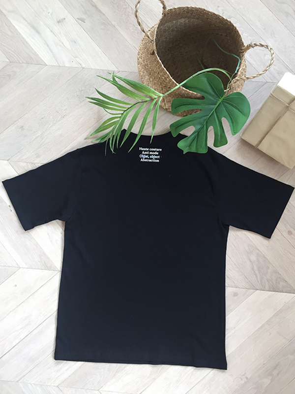 아타르(ATAR) 마르지엘라 오버핏 반팔 티셔츠 블랙