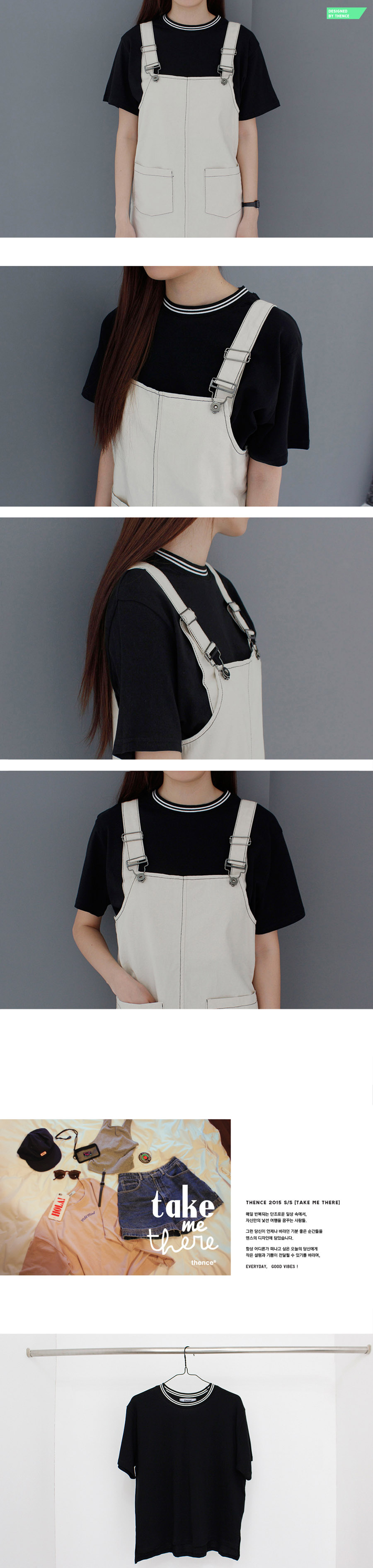 덴스(THENCE) NECKLINE TEE_BLACK