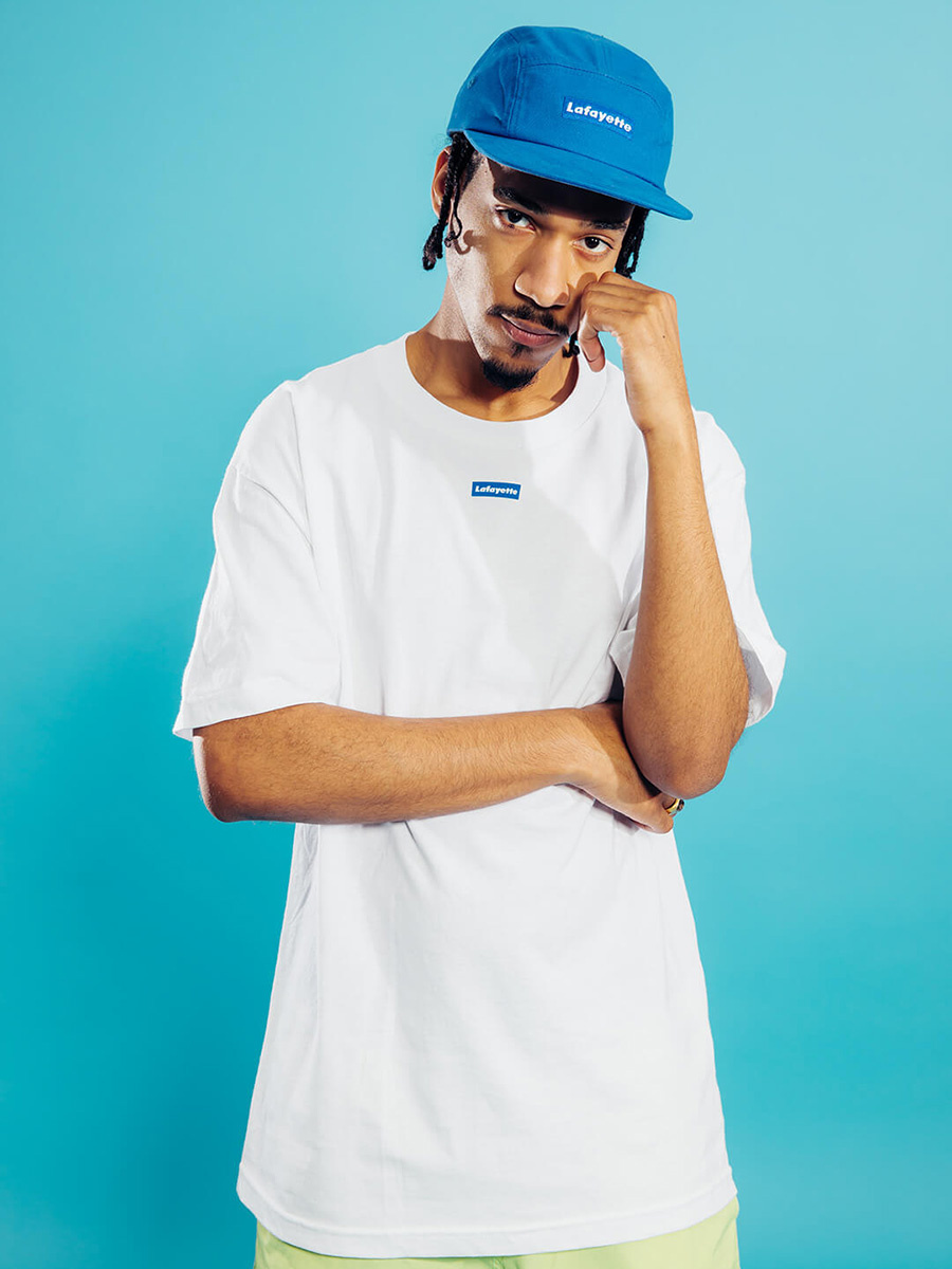 라파예트(LAFAYETTE) OUTLINE HUGE LOGO TEE WHITE