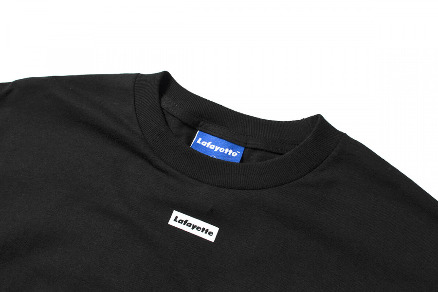 라파예트(LAFAYETTE) OUTLINE HUGE LOGO TEE BLACK