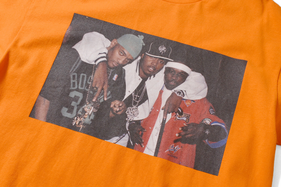 라파예트(LAFAYETTE) Lafayette × JOHNNY NUNEZ - MOBB DEEP & NAS TEE ORANGE