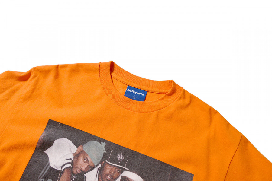 라파예트(LAFAYETTE) Lafayette × JOHNNY NUNEZ - MOBB DEEP & NAS TEE ORANGE
