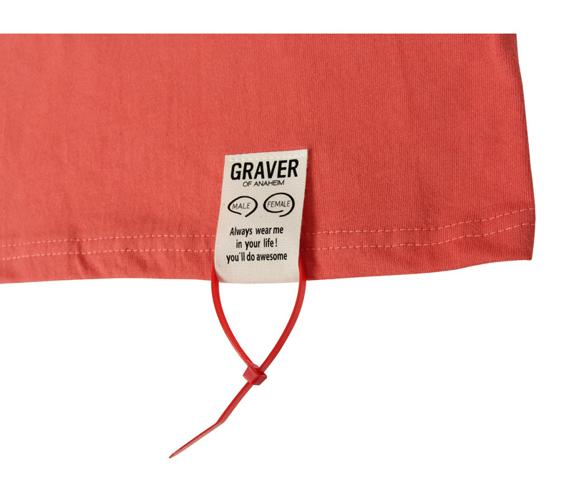 그레이버(GRAVER) [남녀공용]블랙라벨 원더 티셔츠_자몽