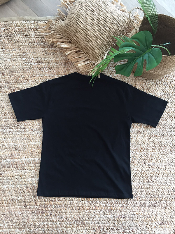 아타르(ATAR) 컬러 잉글랜드 오버핏 반팔 블랙