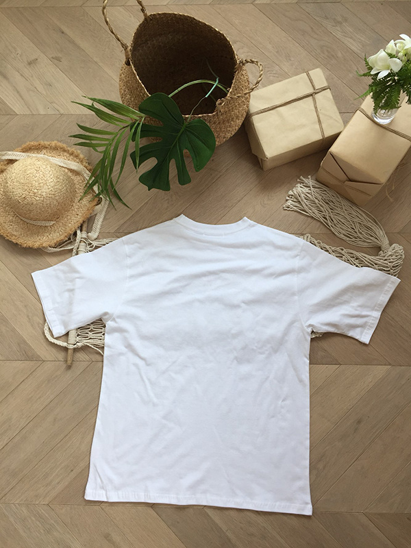 아타르(ATAR) 컬러 잉글랜드 오버핏 반팔 화이트