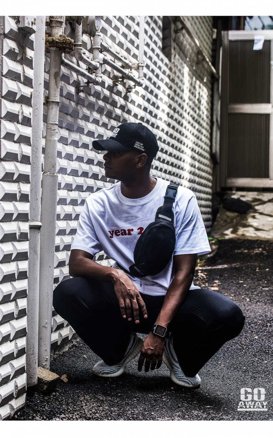 고어웨이(GO AWAY) 베리어스 웨이스트 백 (블랙)