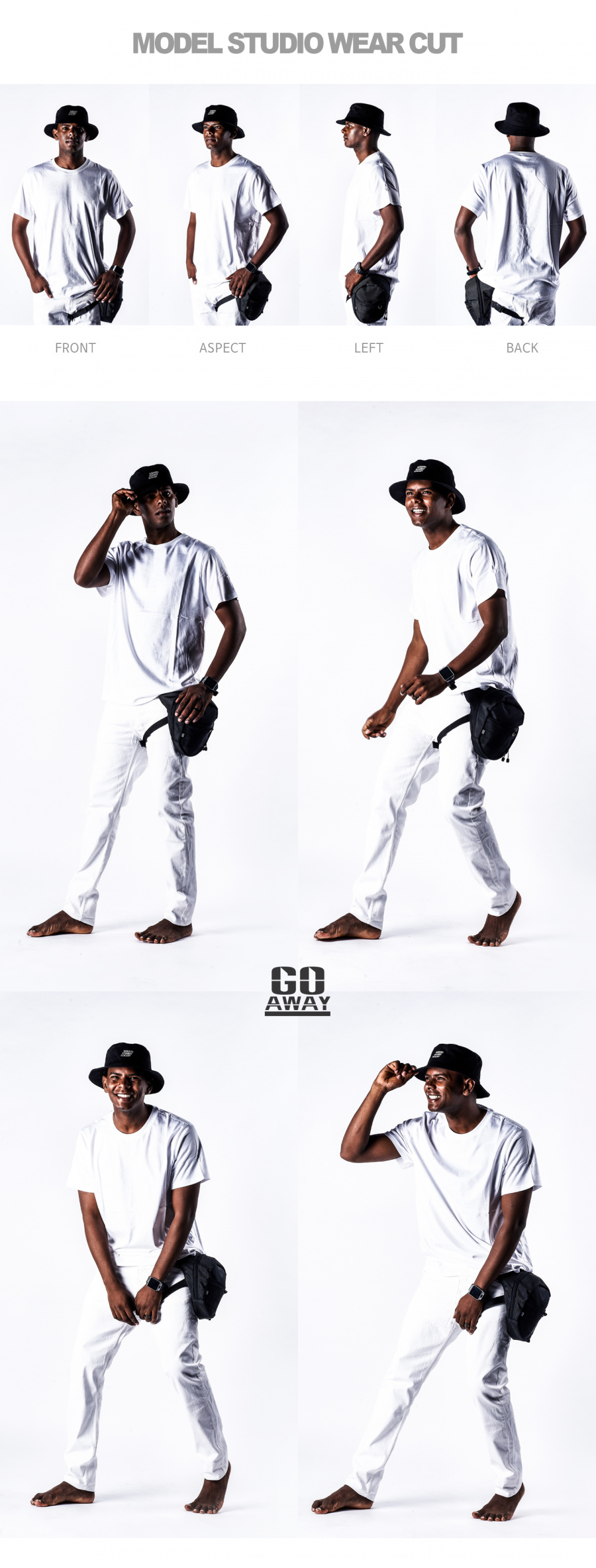 고어웨이(GO AWAY) 베리어스 레그 백 (블랙)