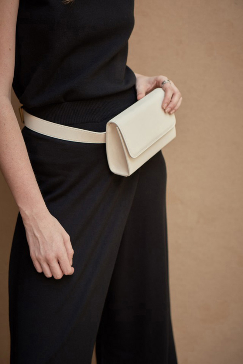 메르켄(MERKEN) Belt Bag - Ivory