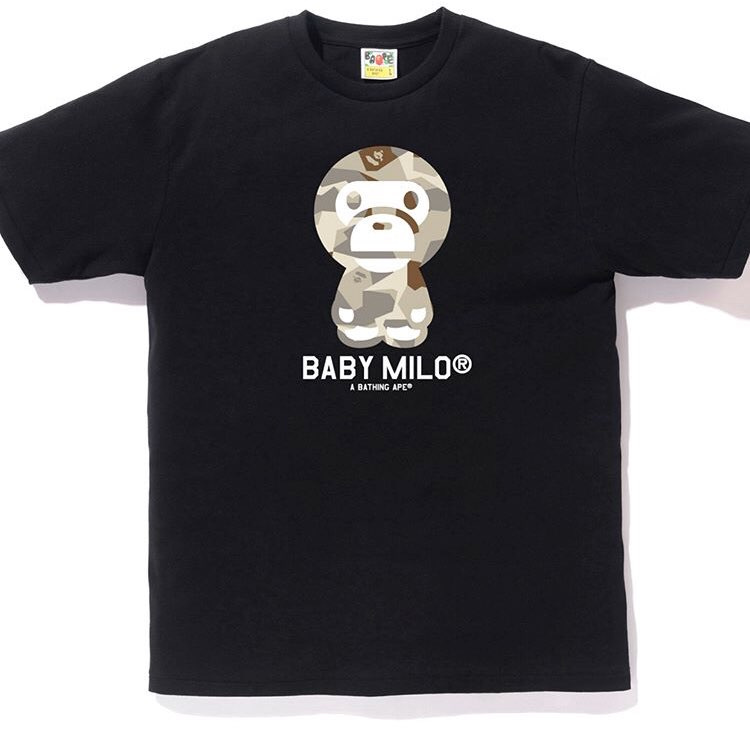 베이프(B.A.P.E) SPLINTER CAMO BABY MILO TEE