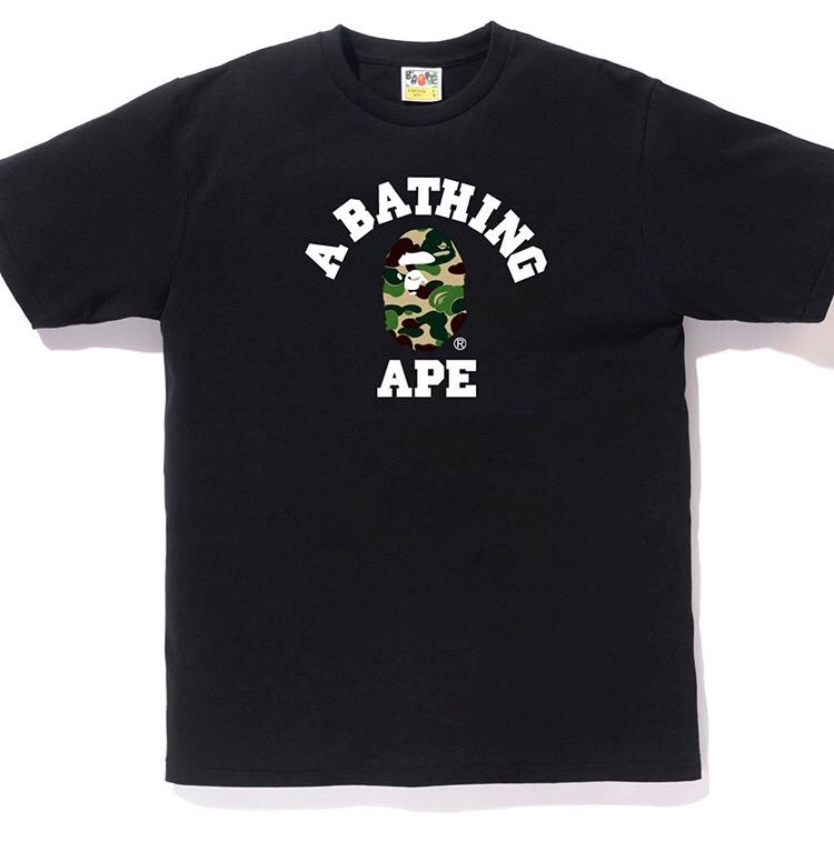 베이프(B.A.P.E) ABC COLLEGE TEE