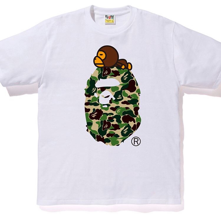 베이프(B.A.P.E) ABC MILO ON BIG APE TEE