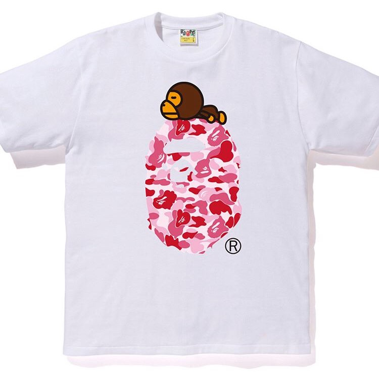 베이프(B.A.P.E) ABC MILO ON BIG APE TEE