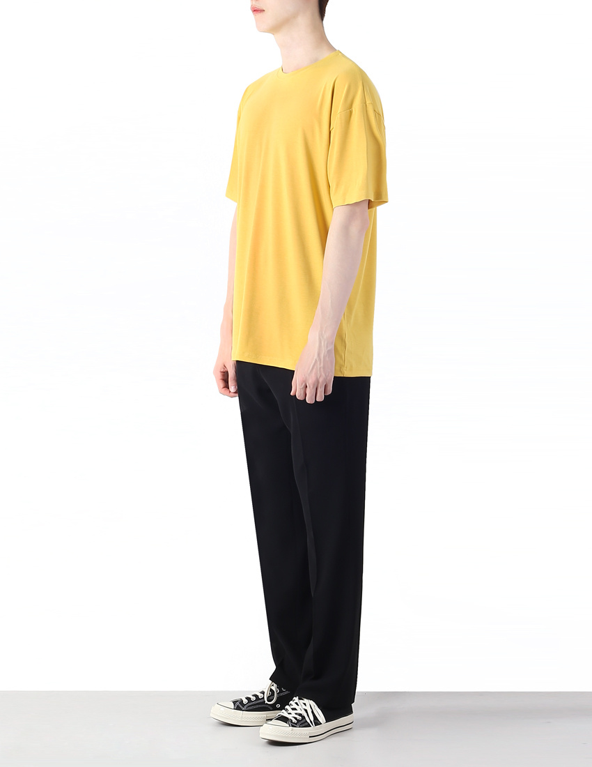 글로즈스튜디오(GLOTHESSTUDIO) 에센셜 오버핏 티셔츠 옐로우