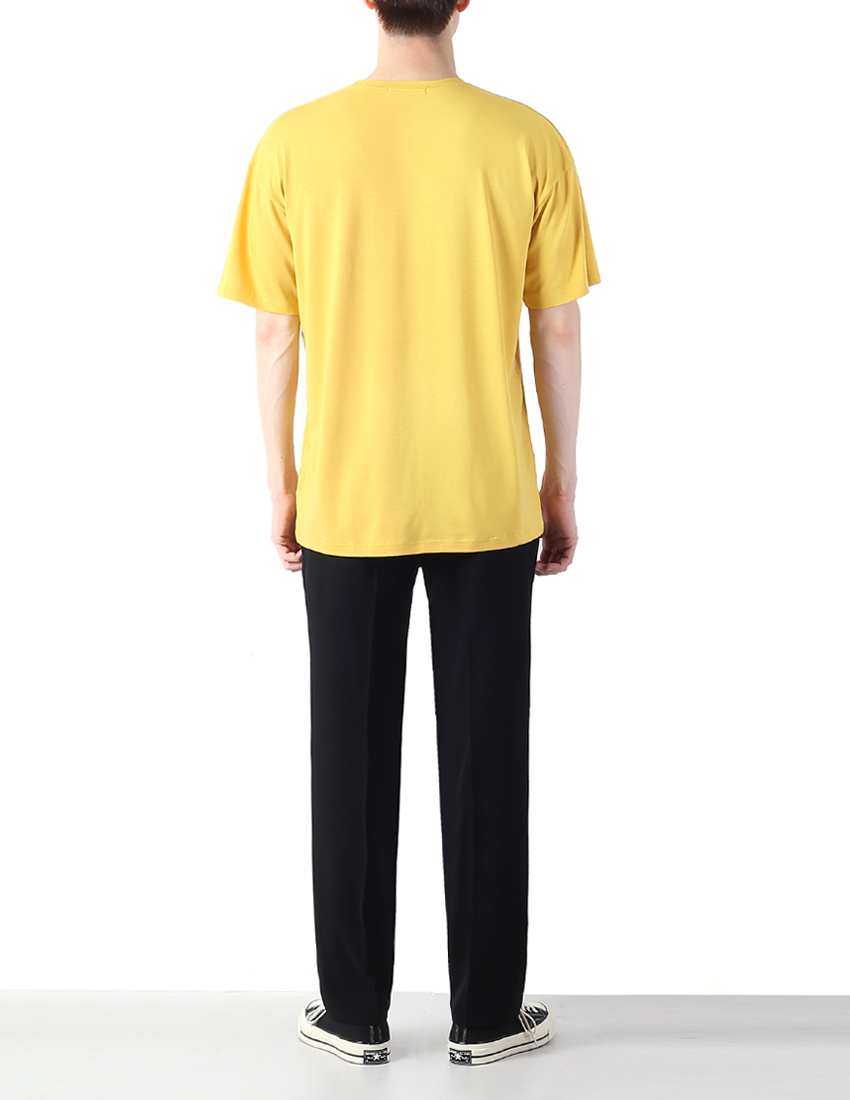 글로즈스튜디오(GLOTHESSTUDIO) 에센셜 오버핏 티셔츠 옐로우