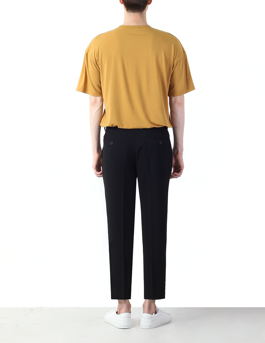 글로즈스튜디오(GLOTHESSTUDIO) 에센셜 오버핏 티셔츠 머스타드