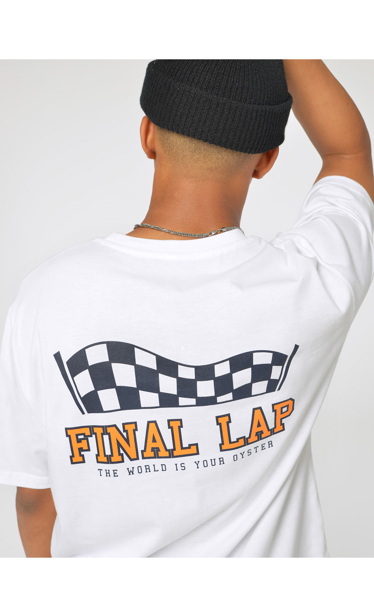 파이널 랩(FINALLAP) 체커 플래그 티셔츠