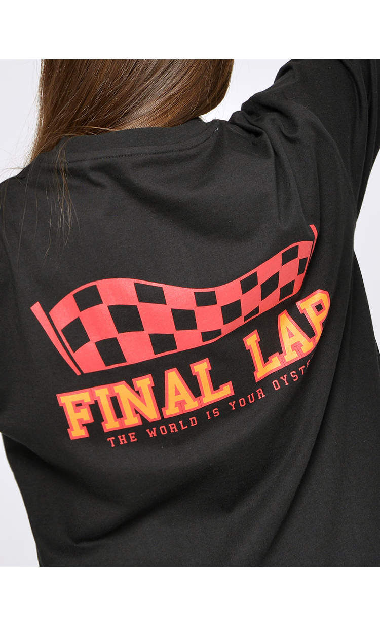 파이널 랩(FINALLAP) 체커 플래그 티셔츠