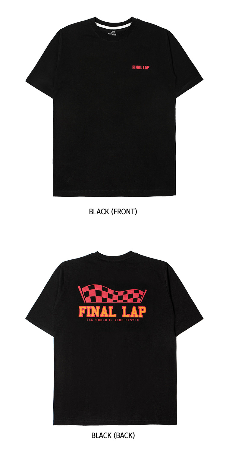 파이널 랩(FINALLAP) 체커 플래그 티셔츠