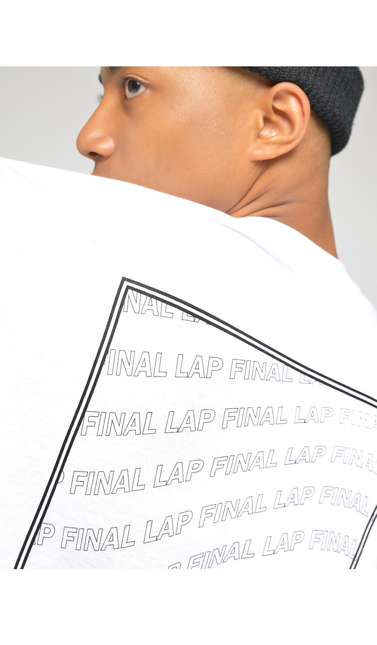 파이널 랩(FINALLAP) 스퀘어 박스 레터링 티셔츠